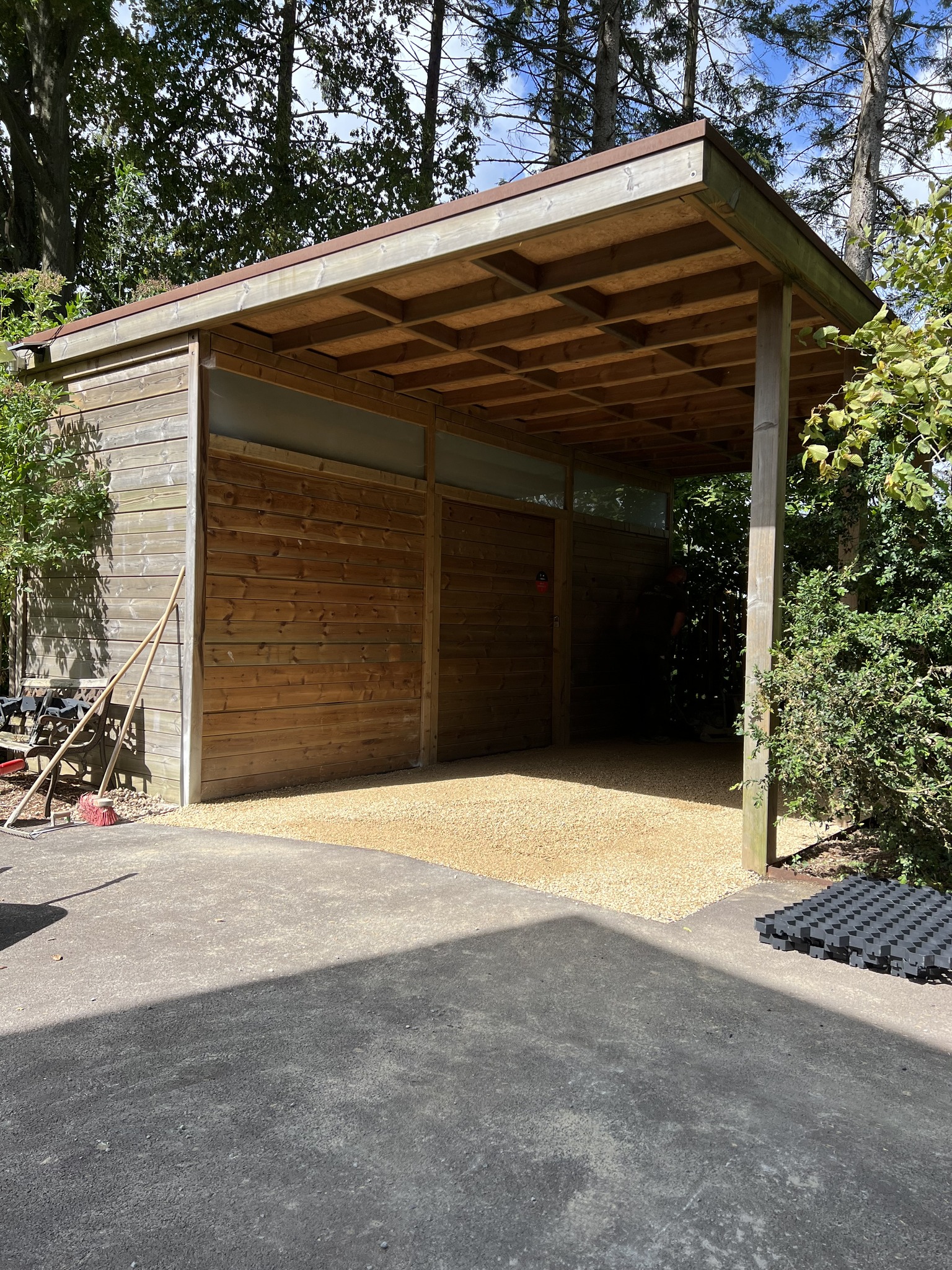 Carport bois deux places